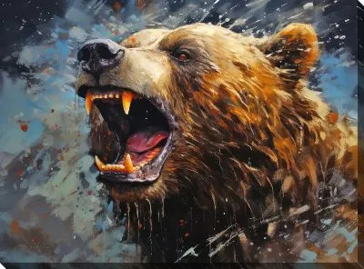 Картина маслом Медведь №31