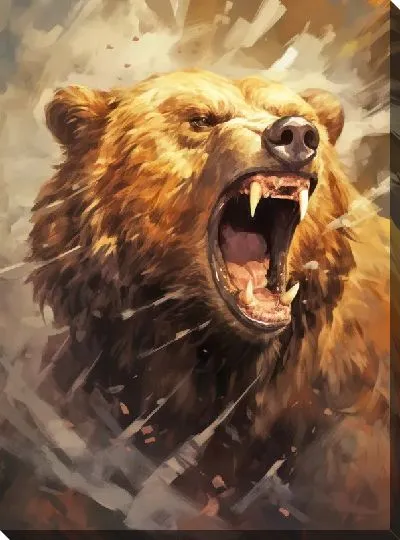 Картина маслом Медведь №33