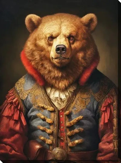 Картина маслом Медведь №35