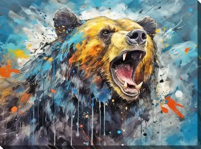 Картина маслом Медведь №40