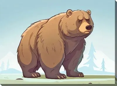 Картина маслом Медведь №41