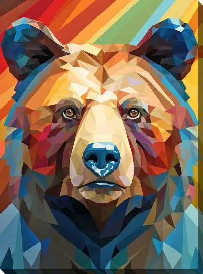 Картина маслом Медведь №45