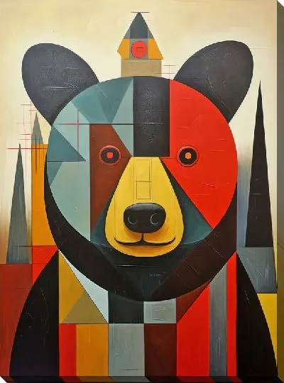 Картина маслом Медведь №46