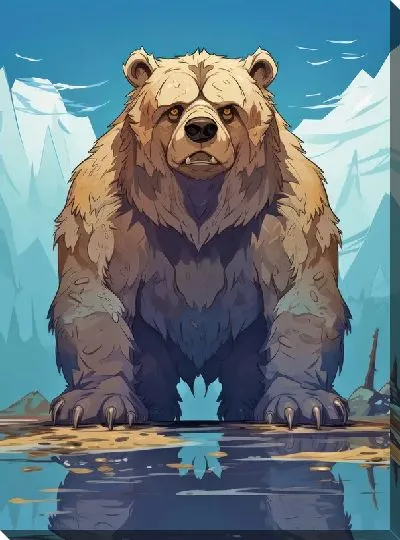 Картина маслом Медведь №47