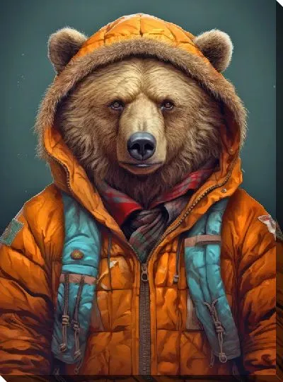 Картина маслом Медведь №50