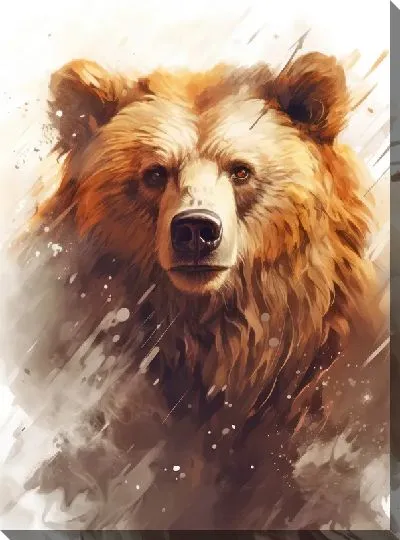 Картина маслом Медведь №51