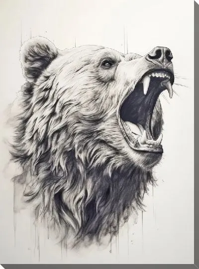 Картина маслом Медведь №52