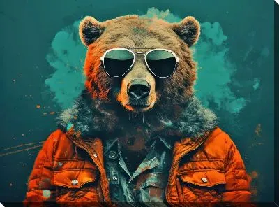 Картина маслом Медведь №60