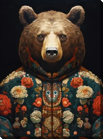 Картина маслом Медведь №63