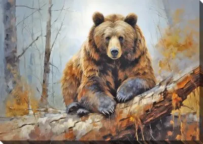 Картина маслом Медведь №67