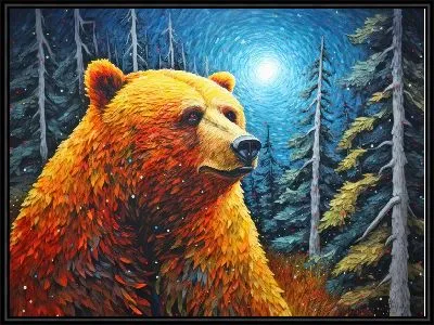 Картина Медведь №73