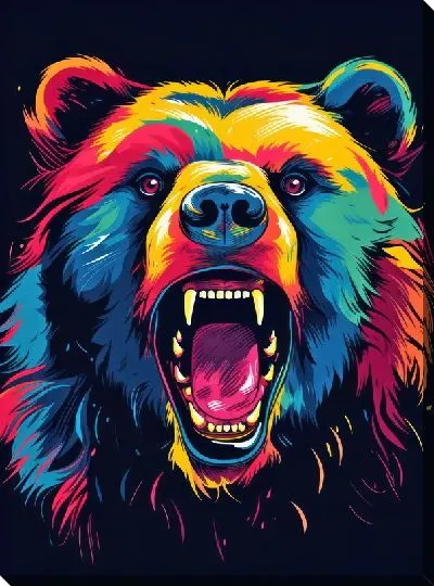 Картина маслом Медведь №75