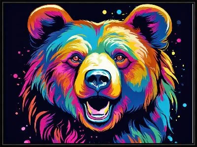 Картина Медведь №77