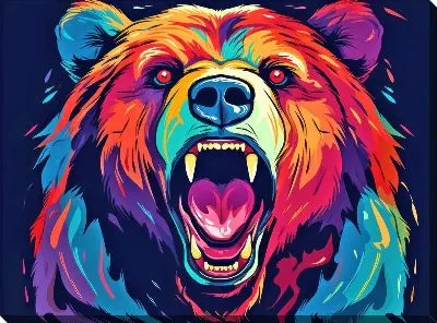 Картина маслом Медведь №79