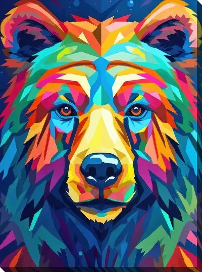 Картина маслом Медведь №82