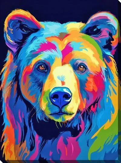 Картина маслом Медведь №87