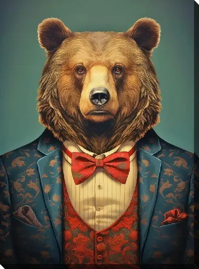 Картина маслом Медведь №89