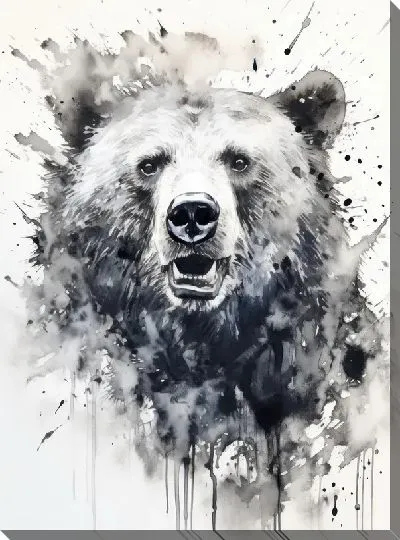 Картина маслом Медведь №91