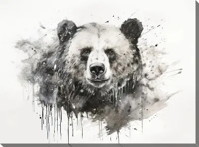 Картина маслом Медведь №94