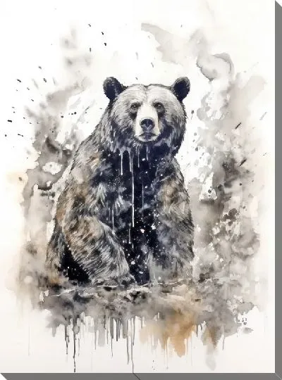 Картина маслом Медведь №95