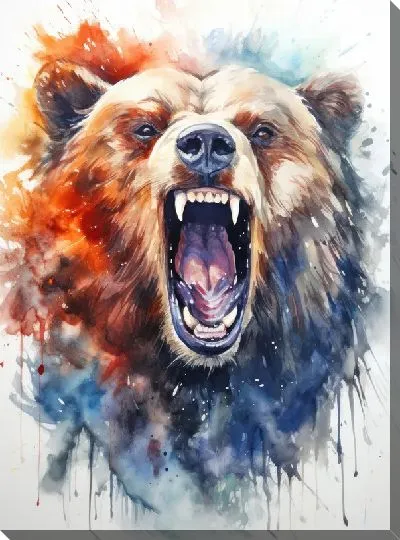 Картина маслом Медведь №99