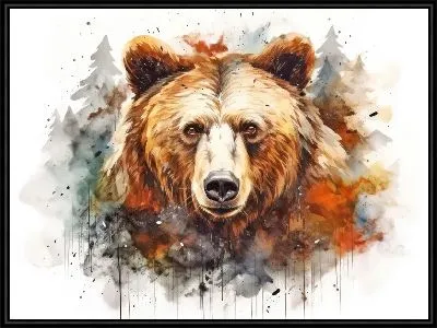 Картина Медведь №104