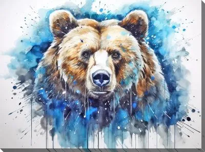 Картина маслом Медведь №109