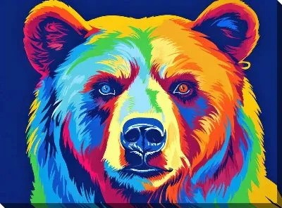 Картина маслом Медведь №110