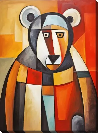 Картина маслом Медведь №119