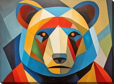 Картина маслом Медведь №121