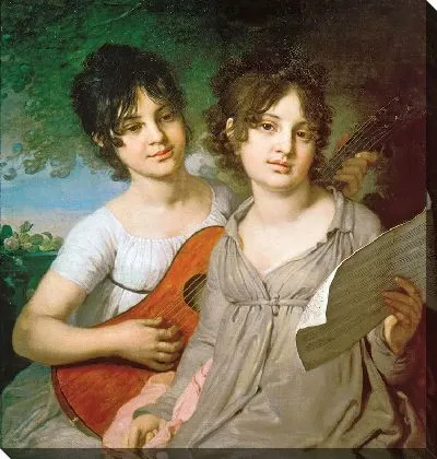 Портрет сестёр княжны Анны Гаврииловны Гагариной и княжны Варвары Гаврииловны Гагариной