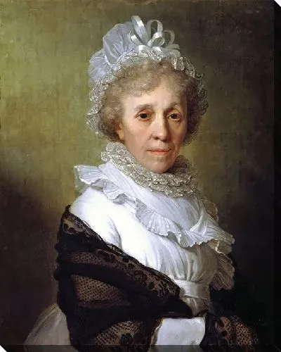 Картина Портрет пожилой женщины в белой шапке