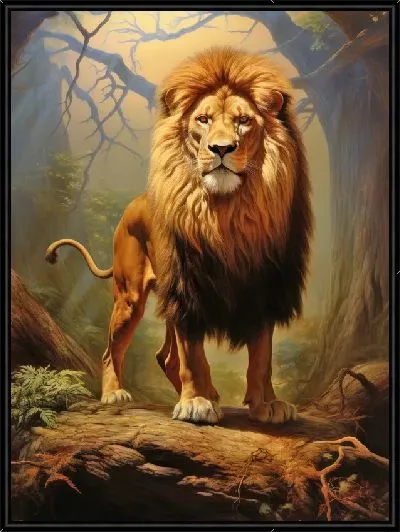 Картина Лев №171