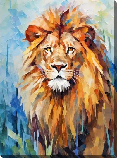 Картина маслом Лев №56