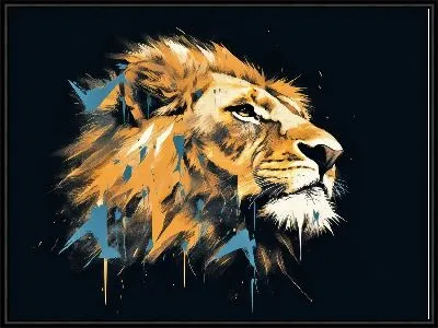 Картина Лев №64