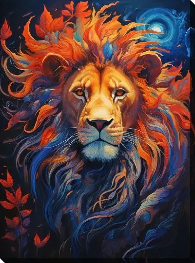 Картина маслом Лев №83