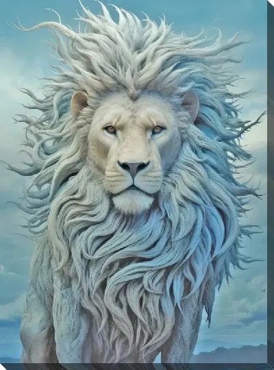 Картина маслом Лев №156