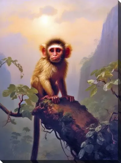 Картина маслом Обезьяна №24