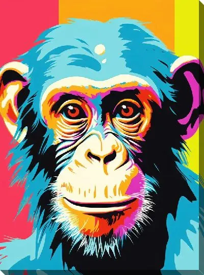 Картина маслом Обезьяна №27