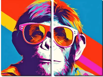 Модульная картина Обезьяна №28