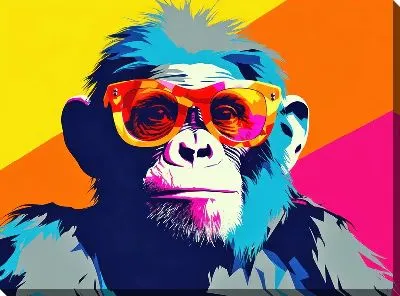 Картина маслом Обезьяна №29