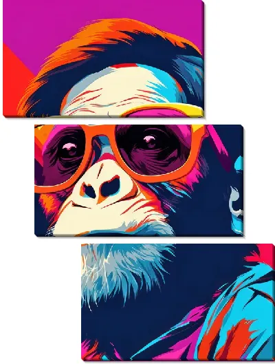 Модульная картина Обезьяна №30