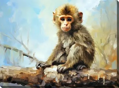 Картина маслом Обезьяна №31