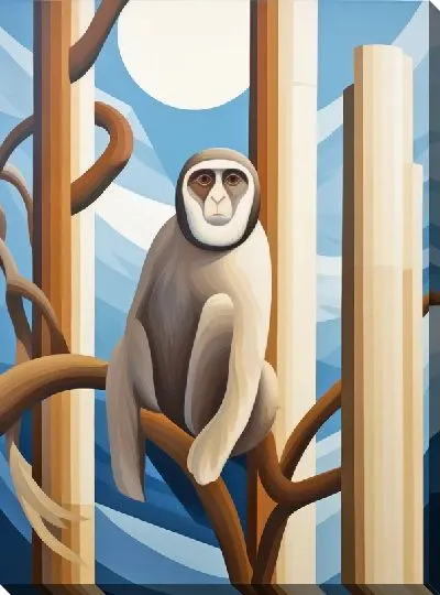 Картина маслом Обезьяна №44