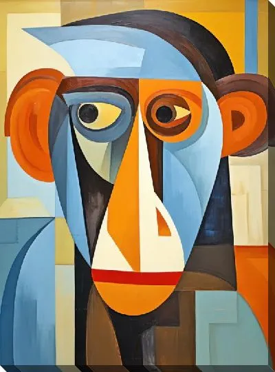 Картина маслом Обезьяна №48