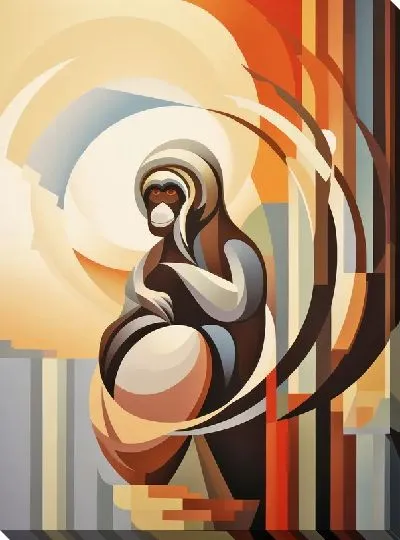 Картина маслом Обезьяна №49