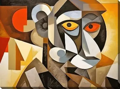 Картина маслом Обезьяна №50