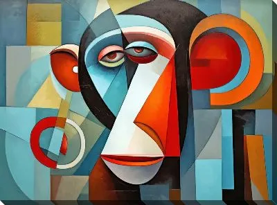 Картина маслом Обезьяна №53