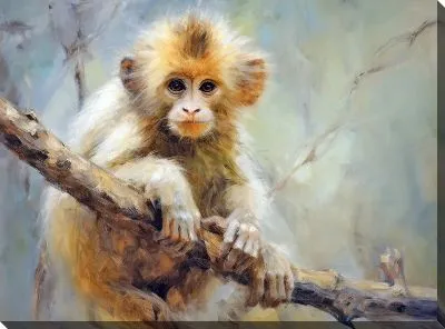 Картина маслом Обезьяна №59
