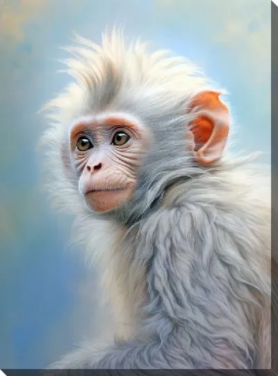 Картина маслом Обезьяна №66